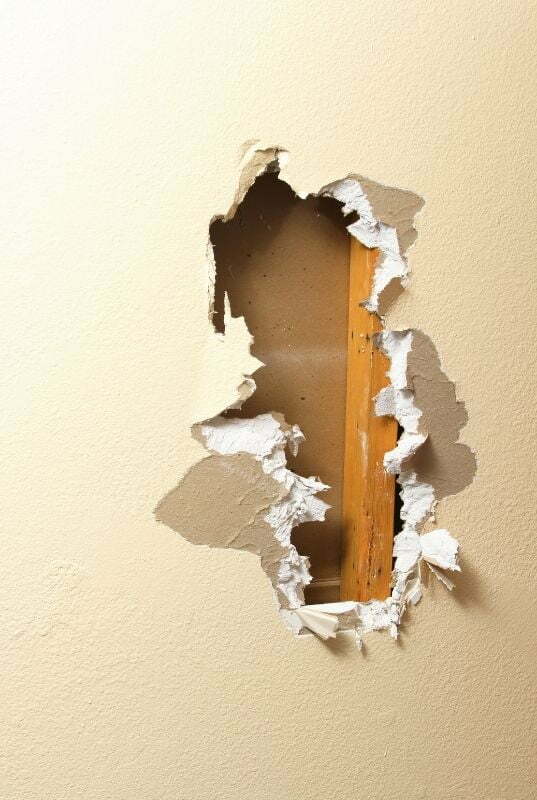 damaged drywall repair